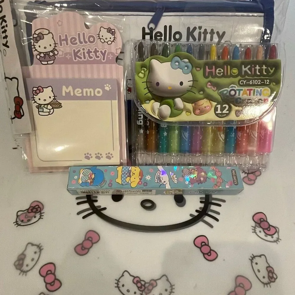 Small Hello Kitty Back To School kit bundle stationery
